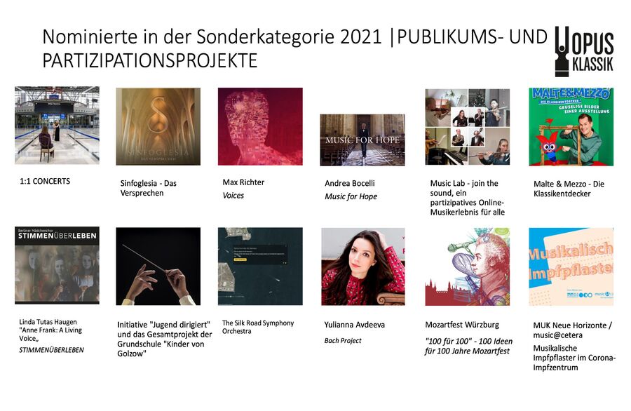 Nominierung für OPUS KLASSIK 2021